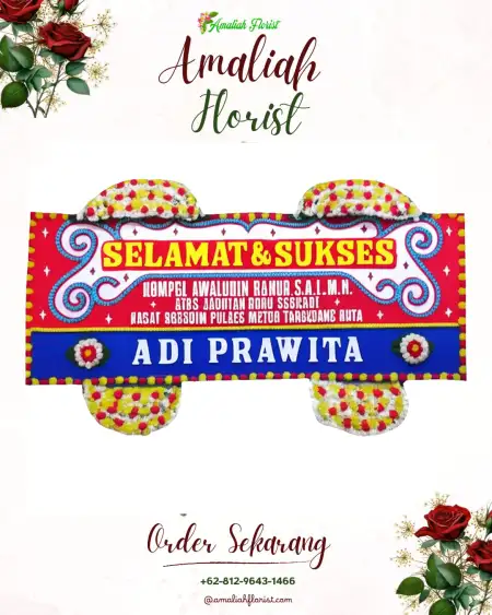 Papan Bunga Ucapan Selamat Bener Kelipah