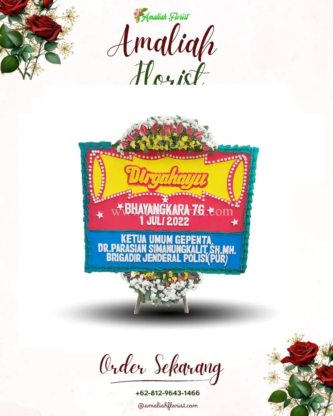 Papan Bunga HUT Ulang Tahun Bener Kelipah